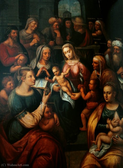 Order Paintings Reproductions Family of Mary. by Michiel Van Coxcie (1499-1592, Belgium) | ArtsDot.com