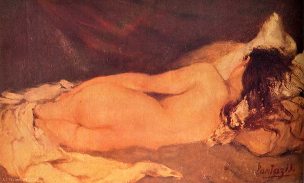Order Artwork Replica Reclining nude by Pericles Pantazis (1849-1884, Greece) | ArtsDot.com