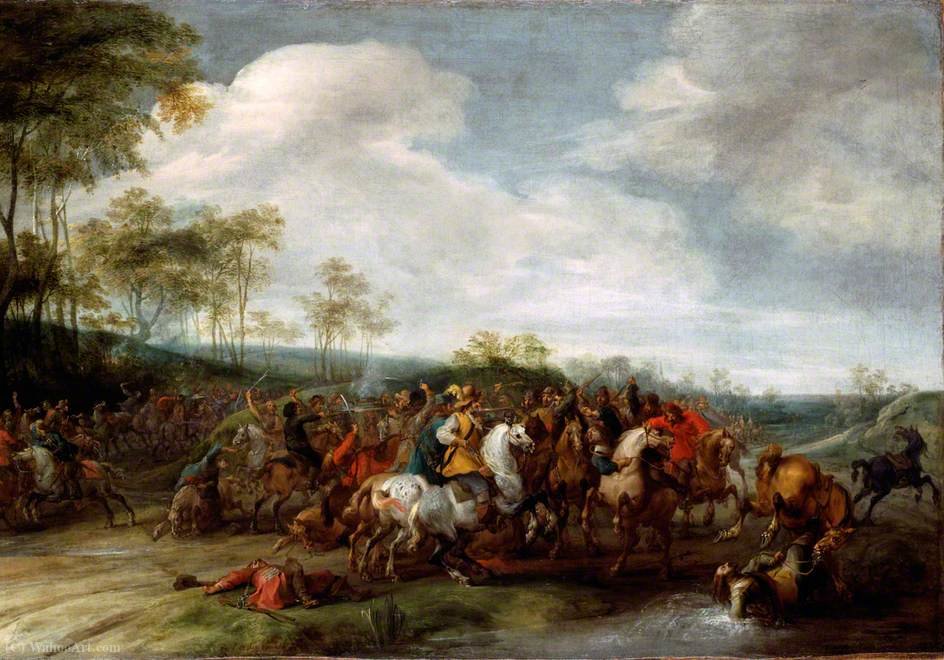 Buy Museum Art Reproductions Cavalry skirmish by Pieter Snayers (1592-1667, Belgium) | ArtsDot.com