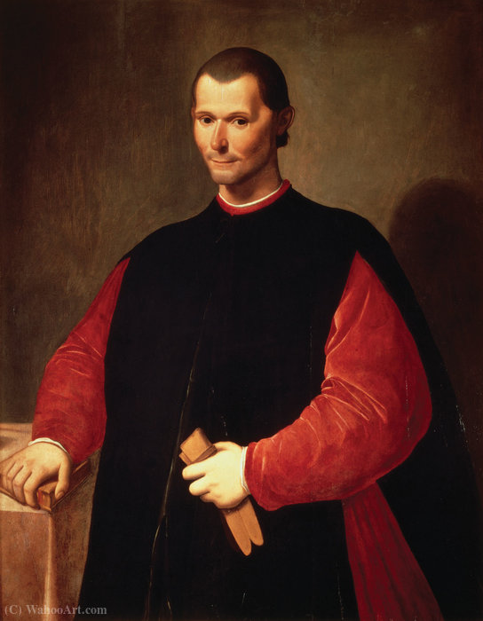 Order Oil Painting Replica Portrait of Machiavelli by Santi Di Tito (1536-1603, Italy) | ArtsDot.com