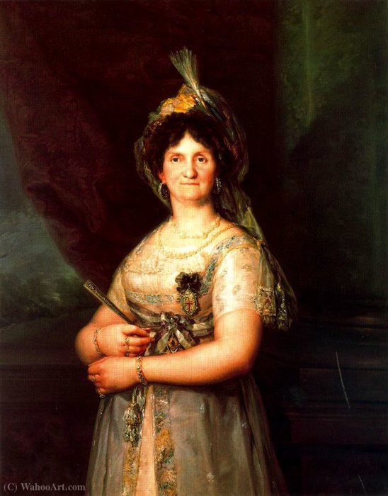 Order Paintings Reproductions Portrait of Maria Luisa of Parma by Vicente López Y Portaña (1772-1850, Spain) | ArtsDot.com