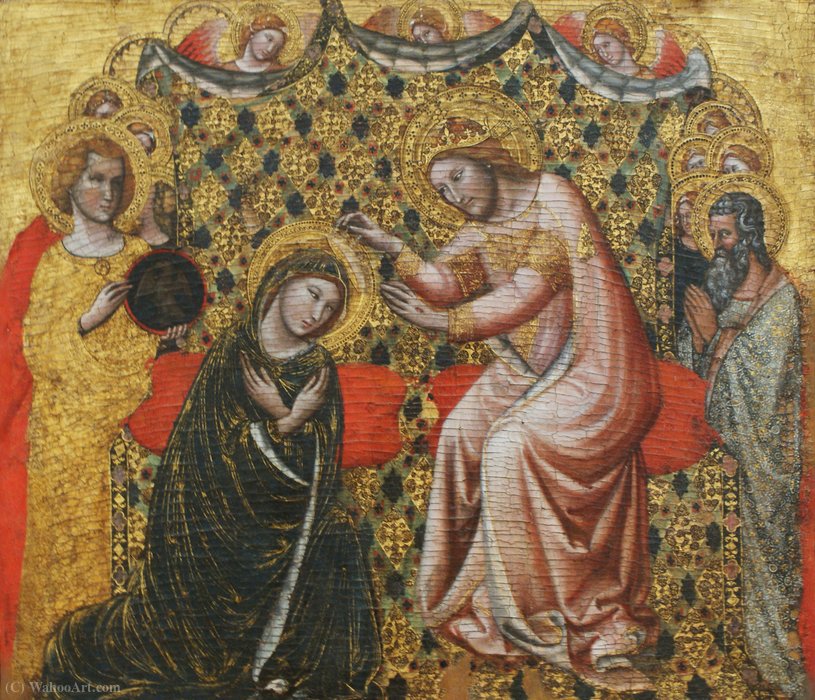 Order Oil Painting Replica Coronation of the Virgin by Vitale Da Bologna (1299-1365, Italy) | ArtsDot.com