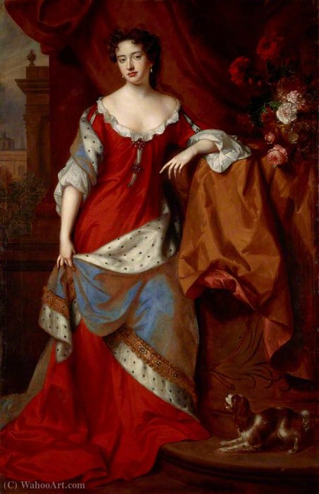 Order Artwork Replica Queen Anne , as Princess of Denmark by Willem Wissing (1656-1687, Netherlands) | ArtsDot.com