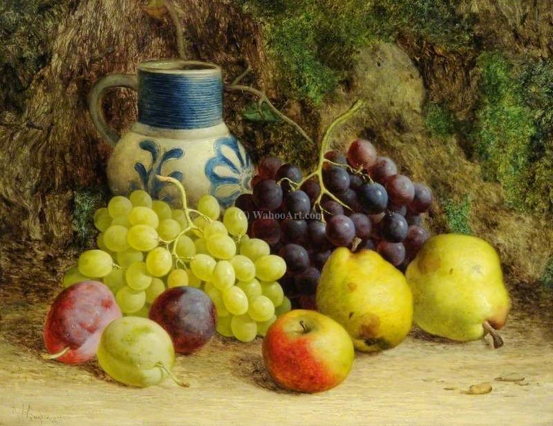 Order Paintings Reproductions Still Life with Fruit by William Hughes (1842-1901, United Kingdom) | ArtsDot.com