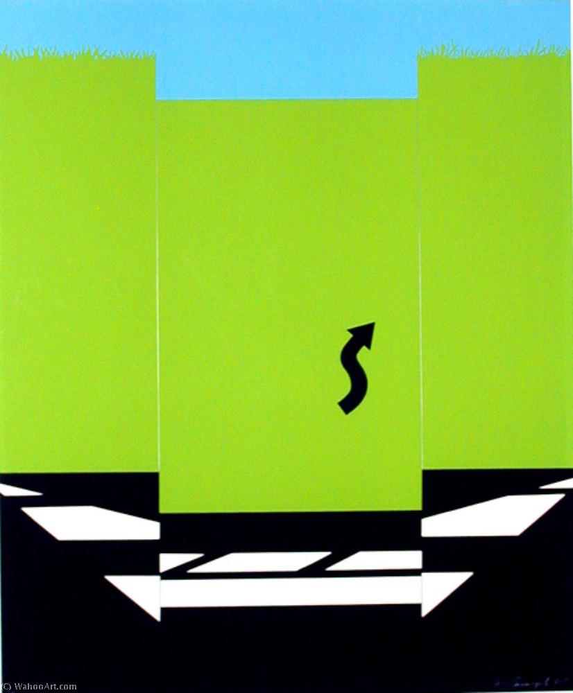 Order Oil Painting Replica Landscape i by Allan D'arcangelo (Inspired By) (1930-1998, United States) | ArtsDot.com