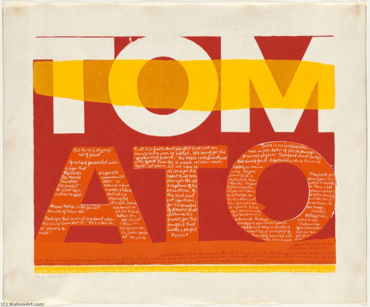 Buy Museum Art Reproductions The juiciest tomato of all serigraph by Corita Kent (Inspired By) (1918-1986, United States) | ArtsDot.com