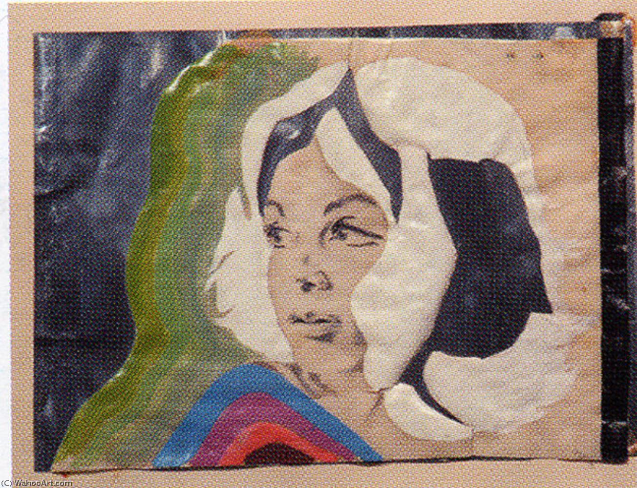 Order Art Reproductions Autoportrait sur papier d`argent by Evelyne Axell (Inspired By) (1935-1972, Belgium) | ArtsDot.com