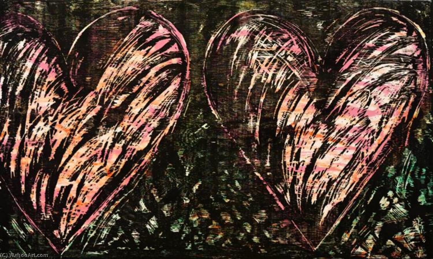 Two hearts in a forest by Jim Dine Jim Dine | ArtsDot.com