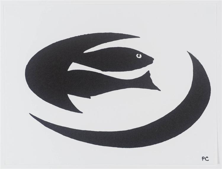 Two fish on a plate by Patrick Caulfield (1936-2005, United Kingdom) Patrick Caulfield | ArtsDot.com