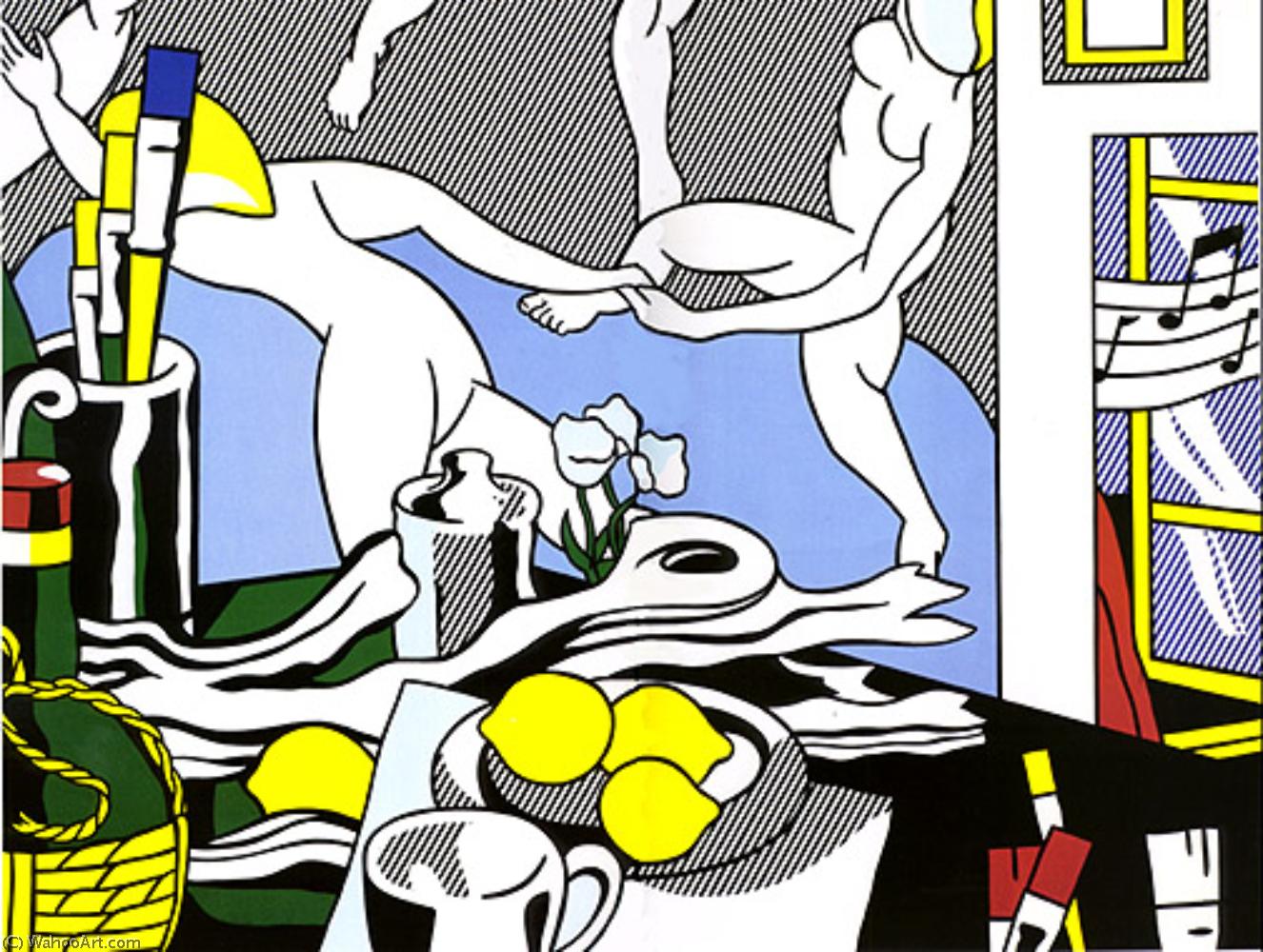 Order Art Reproductions Studio the dance by Roy Lichtenstein (Inspired By) (1923-1997, United States) | ArtsDot.com