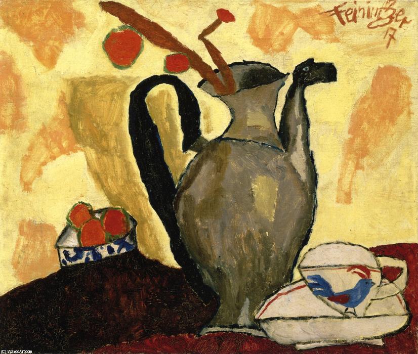 Order Paintings Reproductions Still Life with Can, 1917 by Lyonel Feininger (Inspired By) (1871-1956, United States) | ArtsDot.com