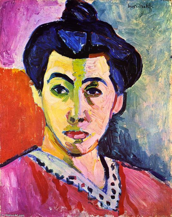 順序 油絵 マダム・マチッセ:ザ・グリーン・リーン, 1905 バイ Henri Matisse (に触発された) (1869-1954, France) | ArtsDot.com