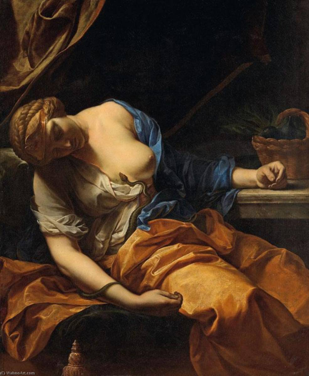 順序 油絵 La Mort de Cléopâtre ., 1715 バイ Antoine Rivalz (1667-1735) | ArtsDot.com