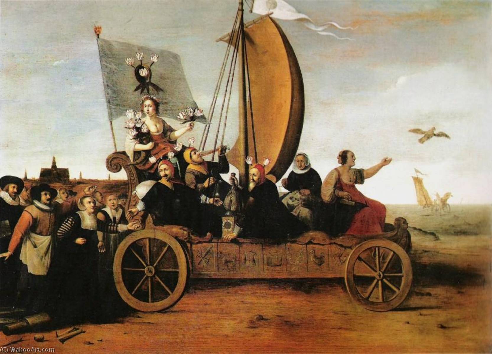 順序 絵画のコピー フローラのマレ・ワゲン, 1640 バイ Hendrik Gerritsz Pot (1580-1657) | ArtsDot.com