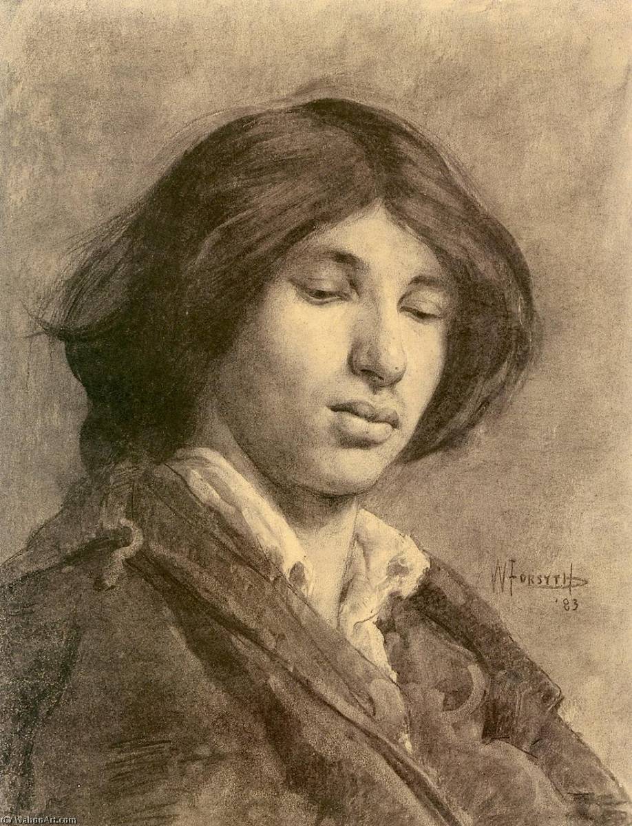 Ein Modell, 1883 von William Forsyth William Forsyth | ArtsDot.com