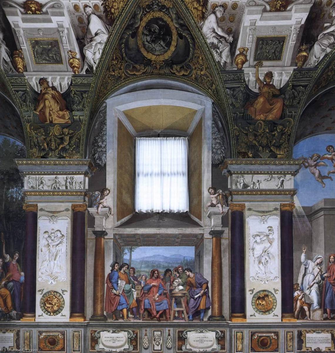 順序 油絵 西壁の眺め(詳細), 1638 バイ Ottavio Vannini (1585-1644) | ArtsDot.com
