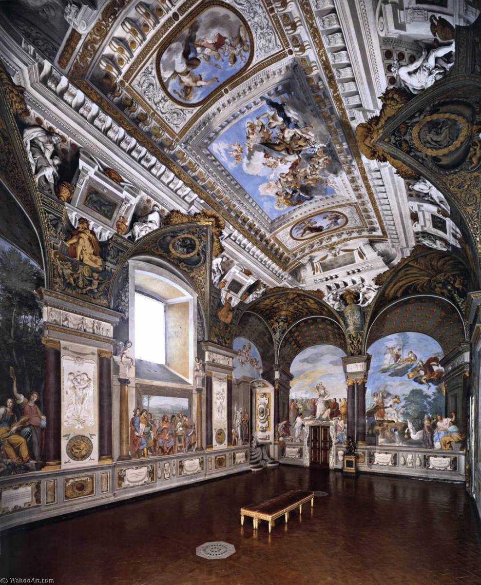 Buy Museum Art Reproductions General view of the Salone Terreno, 1635 by Ottavio Vannini (1585-1644) | ArtsDot.com
