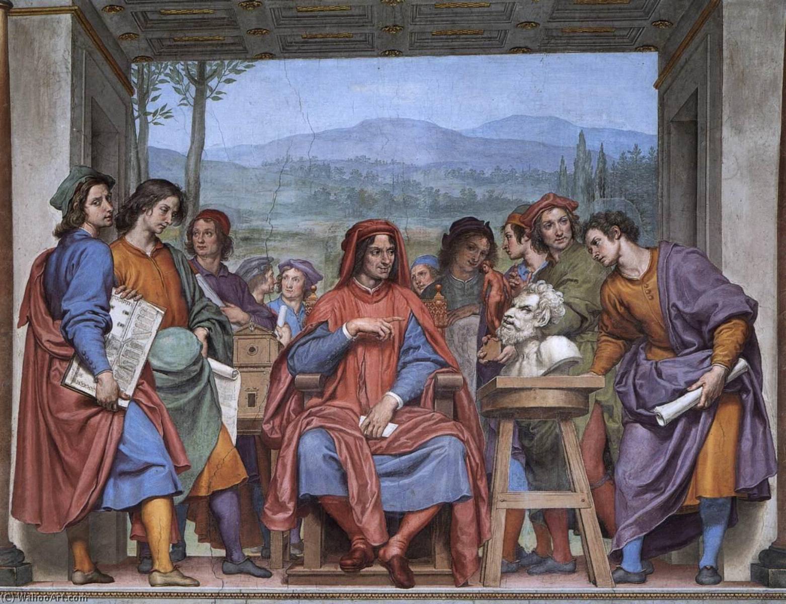 顺序 手工油畫 Michelangelo • 显示一名女校长Lorenzo il Magnifico, 1638 通过 Ottavio Vannini (1585-1644) | ArtsDot.com
