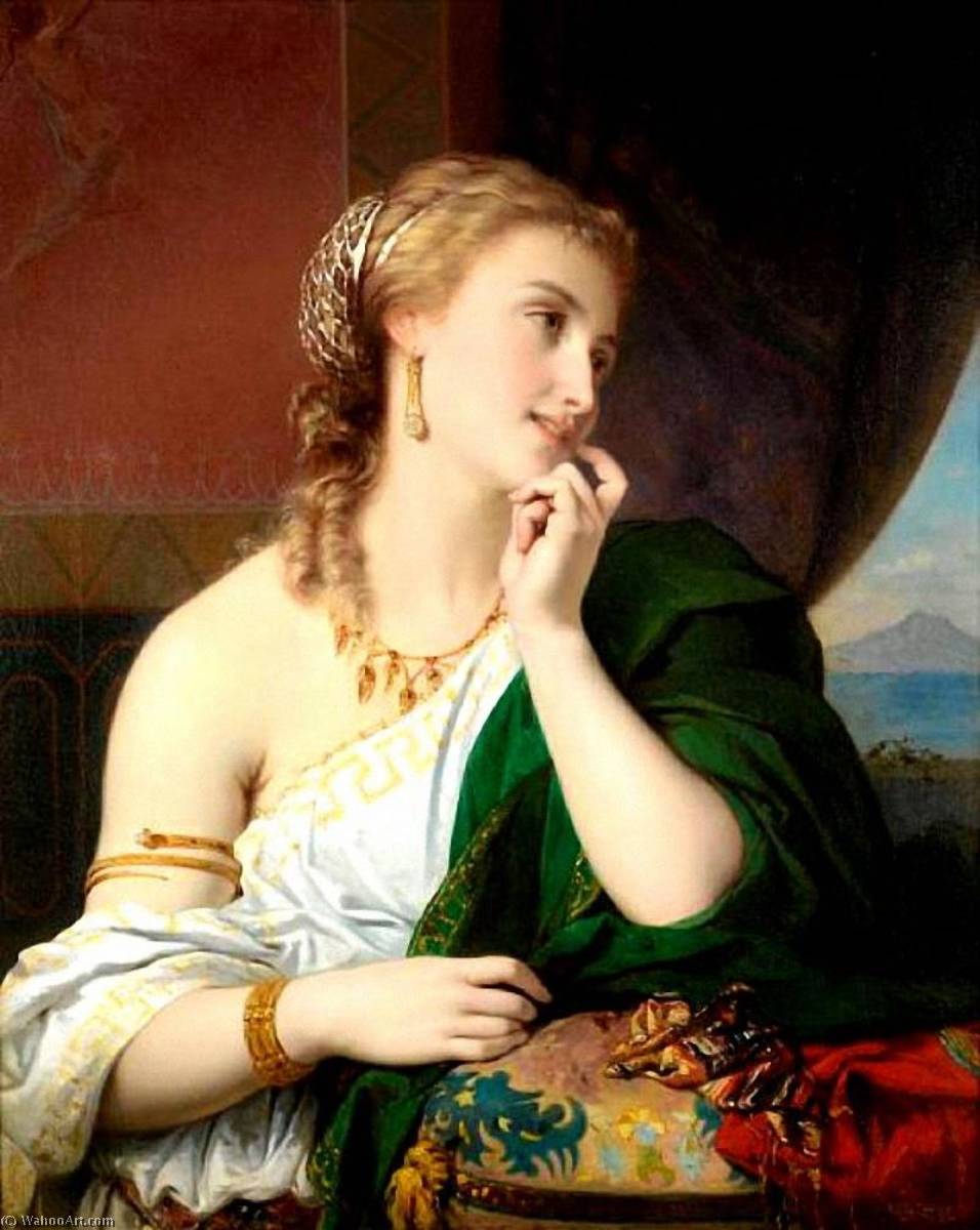 Order Paintings Reproductions A Neapolitan beauty by Pierre Olivier Joseph Coomans (1816-1889) | ArtsDot.com