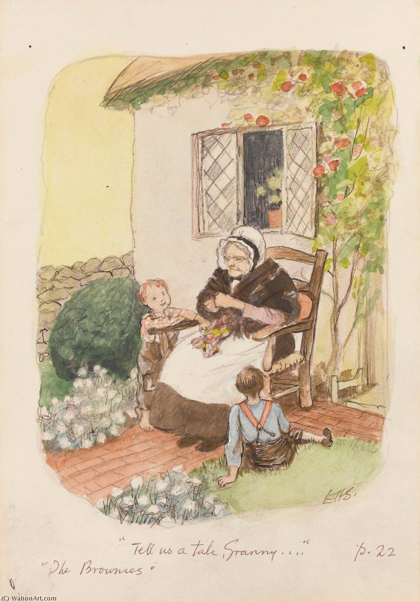 Order Paintings Reproductions Two illustrations from The Brownies , comprising by E.H Shepard (Inspired By) (1879-1976) | ArtsDot.com