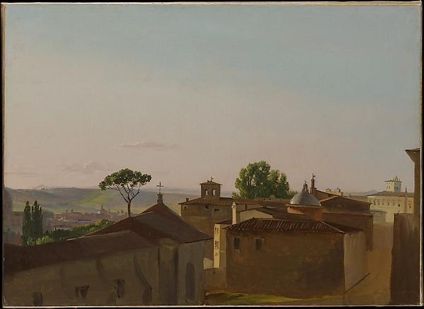 Buy Museum Art Reproductions View on the Quirinal Hill, Rome, 1800 by Simon Joseph Alexandre Clément Denis (1755-1813) | ArtsDot.com