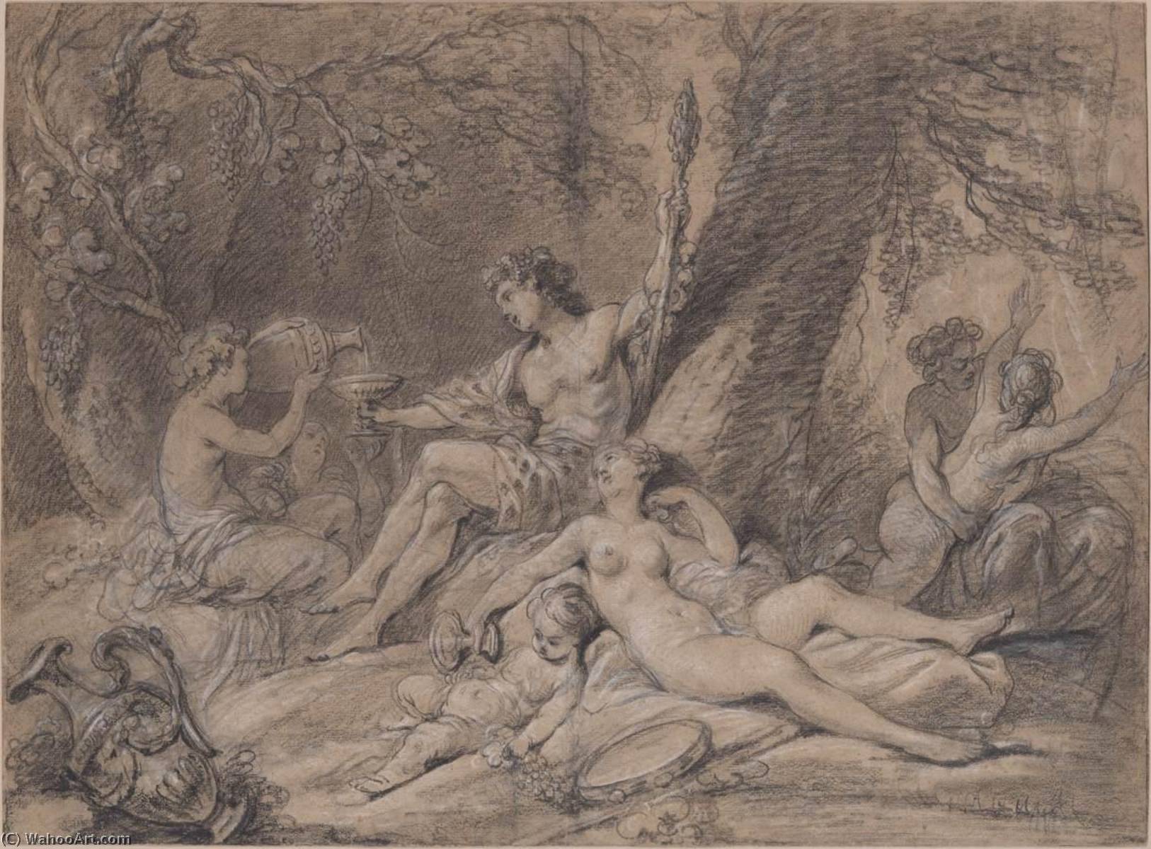 Buy Museum Art Reproductions Bacchus and Ariadne by Hugues Taraval (1729-1785) | ArtsDot.com