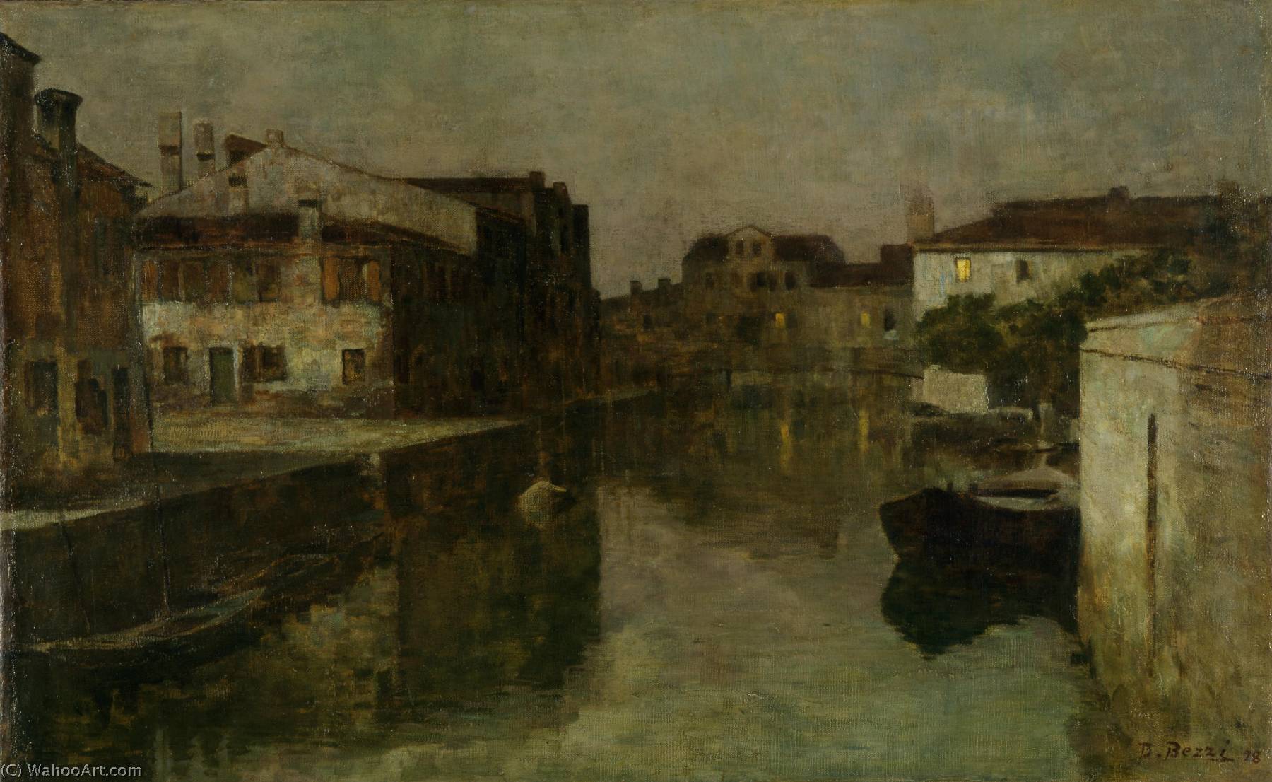Order Art Reproductions Italiano Venezia che dorme, 1898 by Bartolomeo Bezzi (1851-1923) | ArtsDot.com