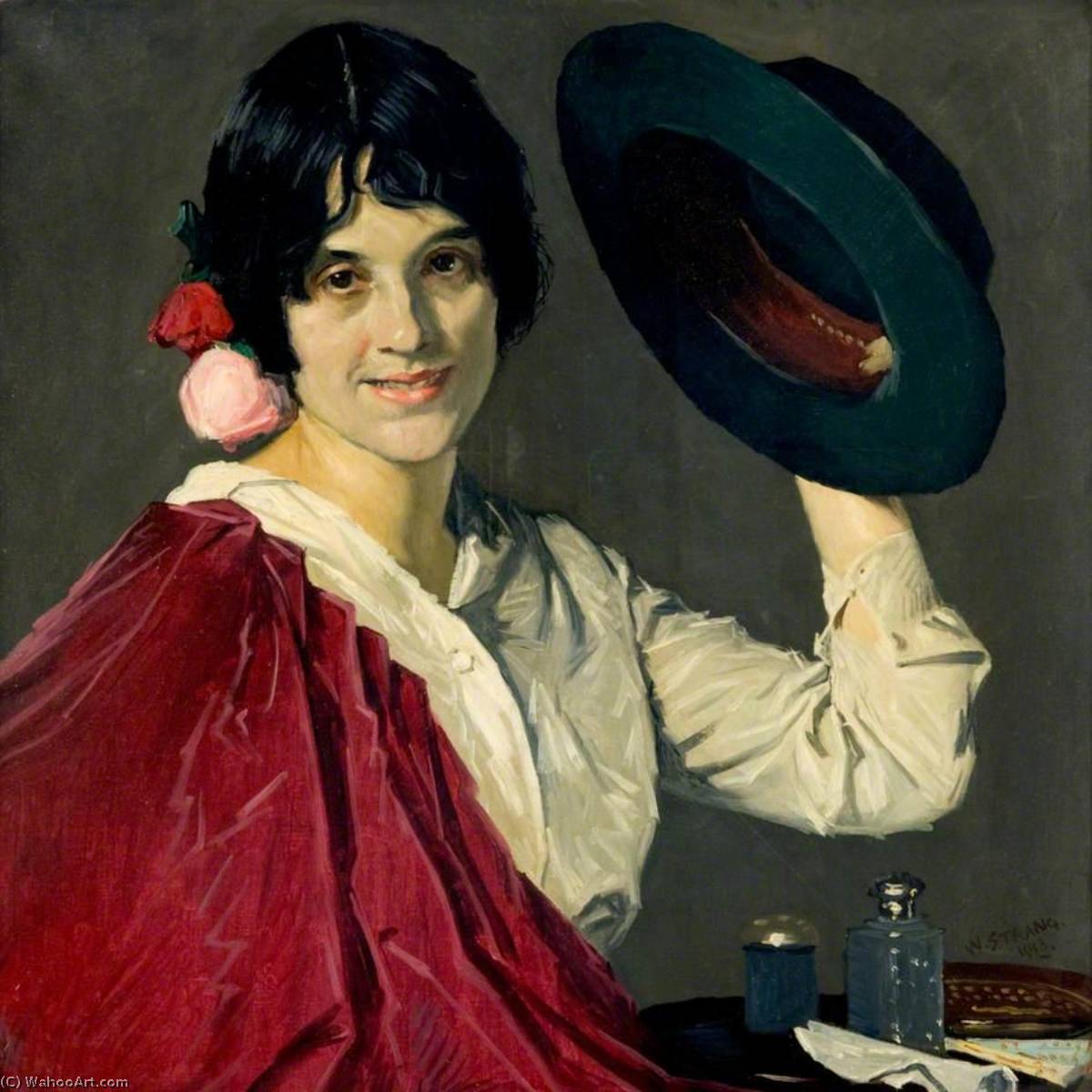 Ordinare Riproduzioni Di Belle Arti Buongiorno, Señor, 1913 di William Strang (1859-1921) | ArtsDot.com
