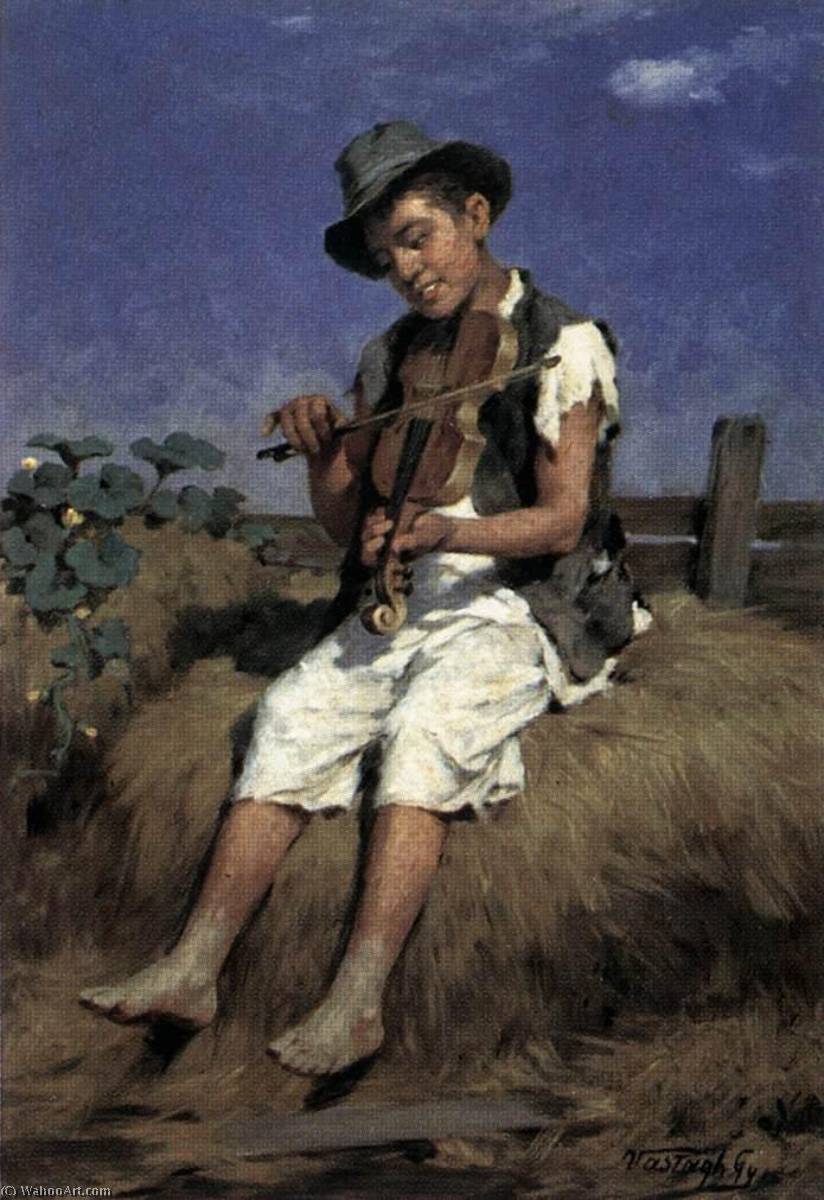 Buy Museum Art Reproductions Fiddler Gypsy Boy by György Vastagh (1834-1922) | ArtsDot.com