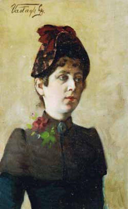 Order Oil Painting Replica Lady in hat by György Vastagh (1834-1922) | ArtsDot.com