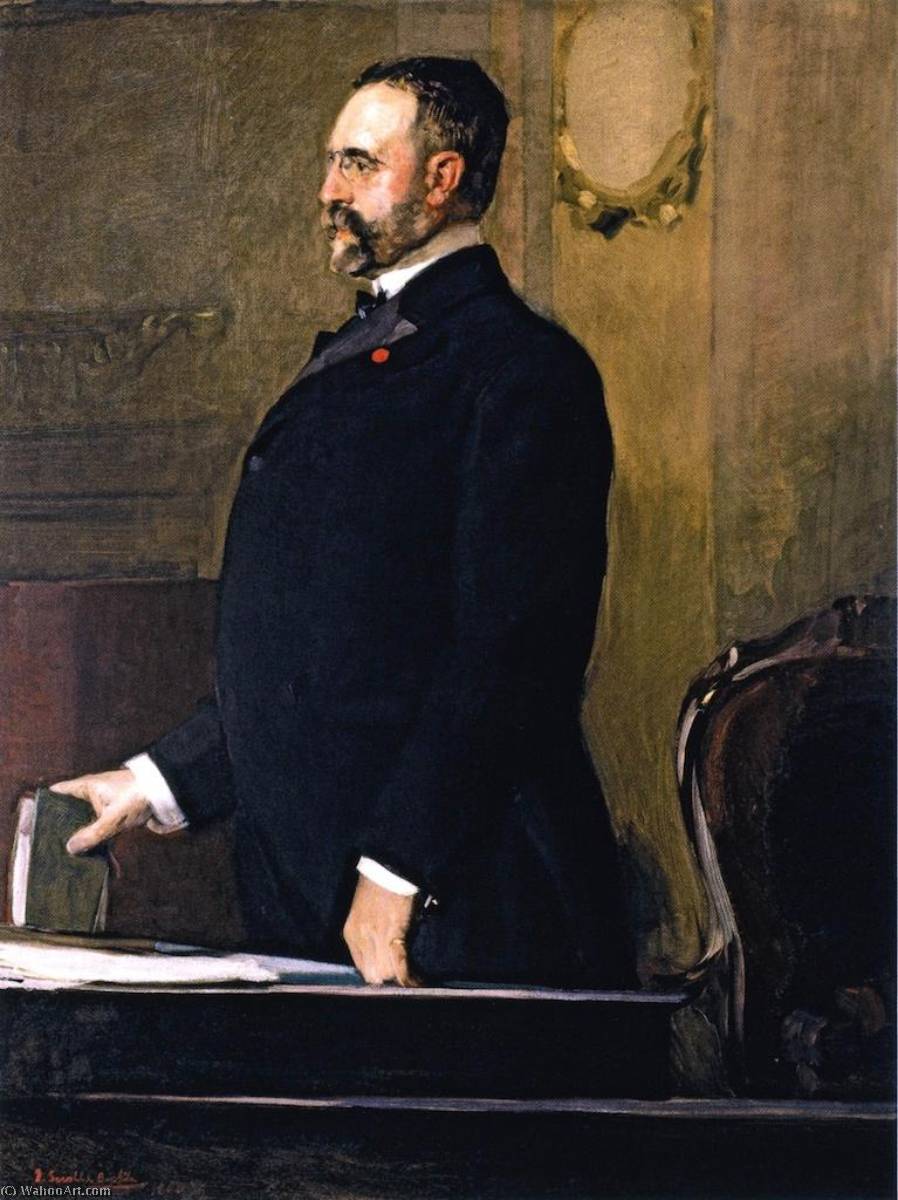 顺序 藝術再現 Jose Canalejas y Mendez 。, 1906 通过 Joaquin Sorolla Y Bastida (1863-1923, Spain) | ArtsDot.com