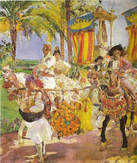 Order Art Reproductions Valencia, Las grupas, 1916 by Joaquin Sorolla Y Bastida (1863-1923, Spain) | ArtsDot.com