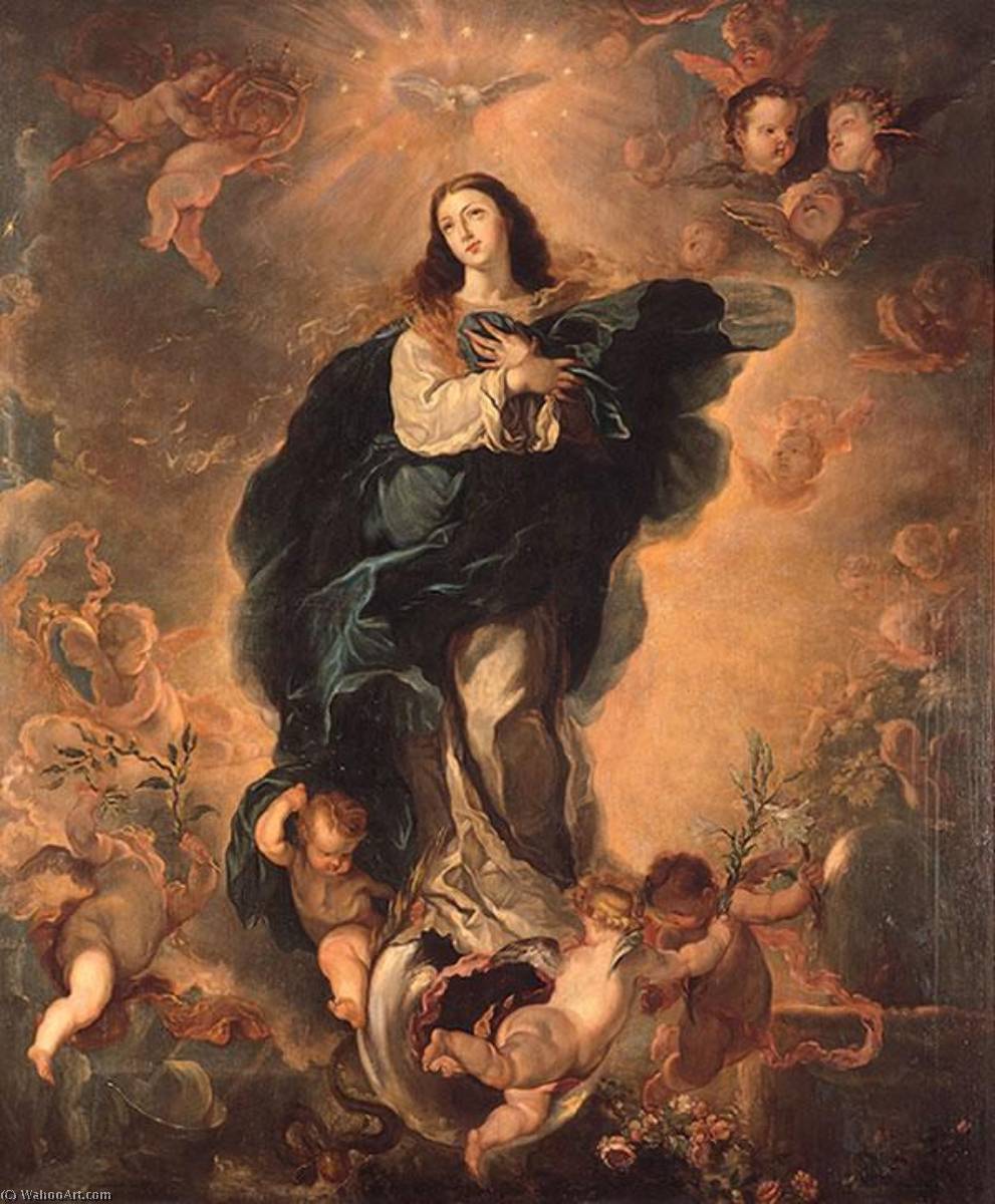 Buy Museum Art Reproductions The Immaculate Conception by Juan Carreño De Miranda (1614-1685, Spain) | ArtsDot.com