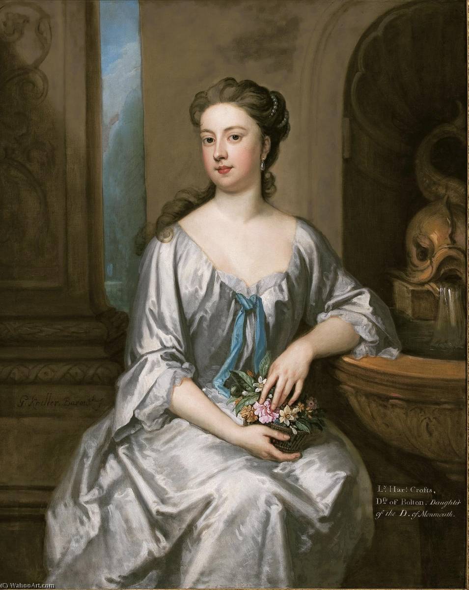 顺序 藝術再現 亨丽埃塔·克罗夫茨夫人 博尔顿公爵夫人, 1715 通过 Godfrey Kneller | ArtsDot.com