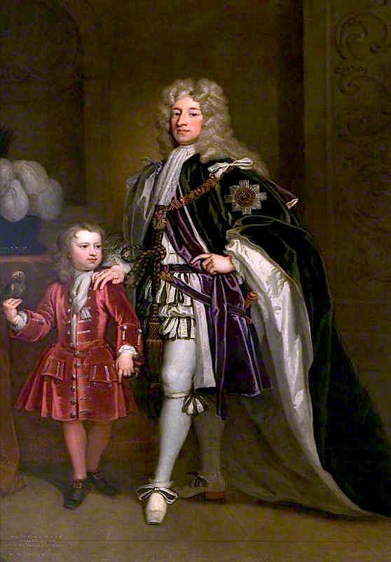Get Art Reproductions John Erskine with His Son Thomas by Bt Sir Godfrey Kneller (1646-1723, Italy) | ArtsDot.com