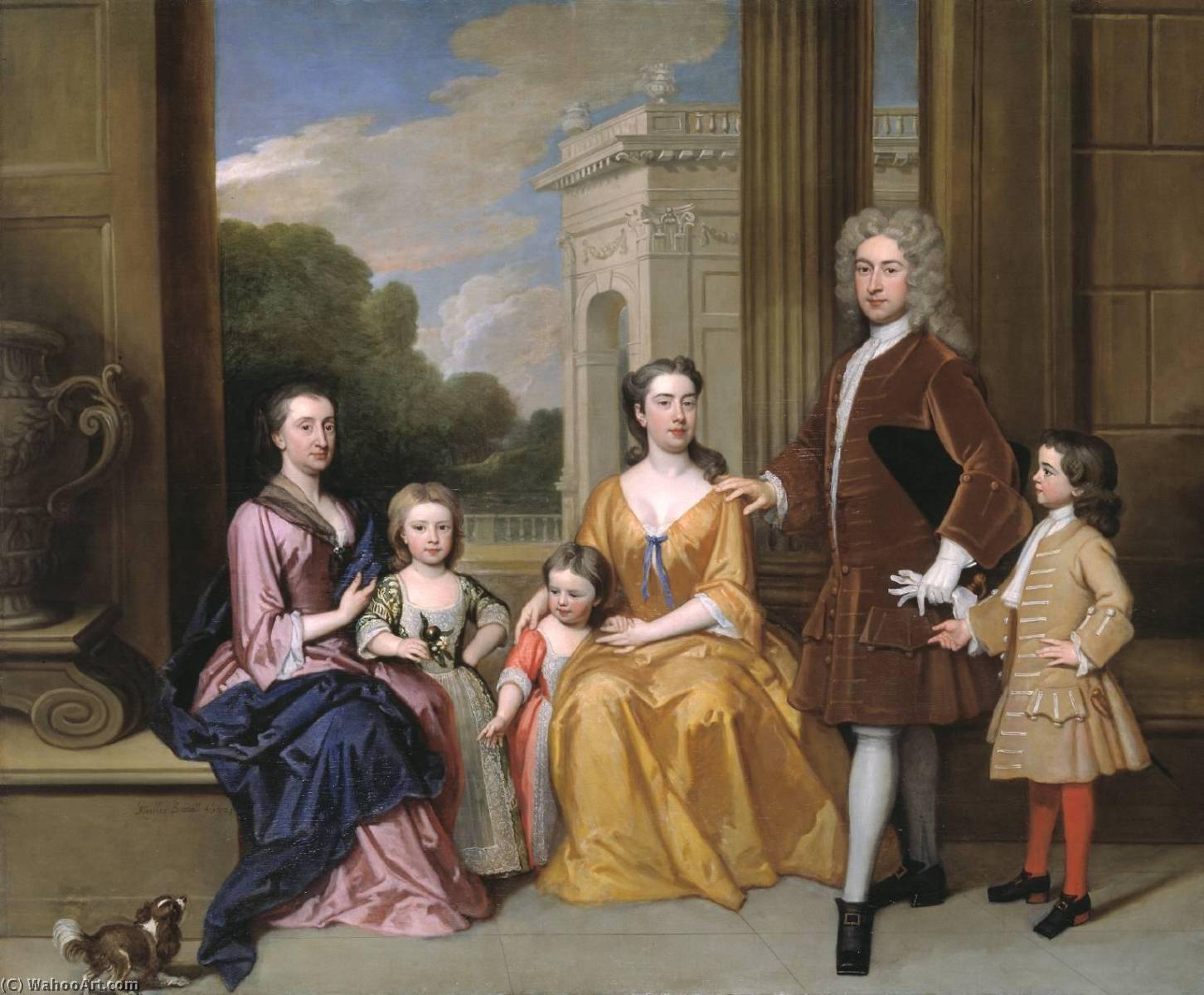 Order Art Reproductions The Harvey Family, 1721 by Godfrey Kneller | ArtsDot.com