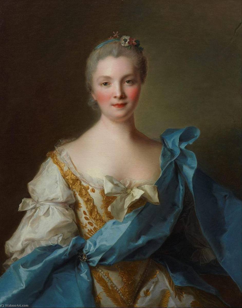 Order Oil Painting Replica Madame de La Porte, 1754 by Marc Nattier (1685-1766, France) | ArtsDot.com