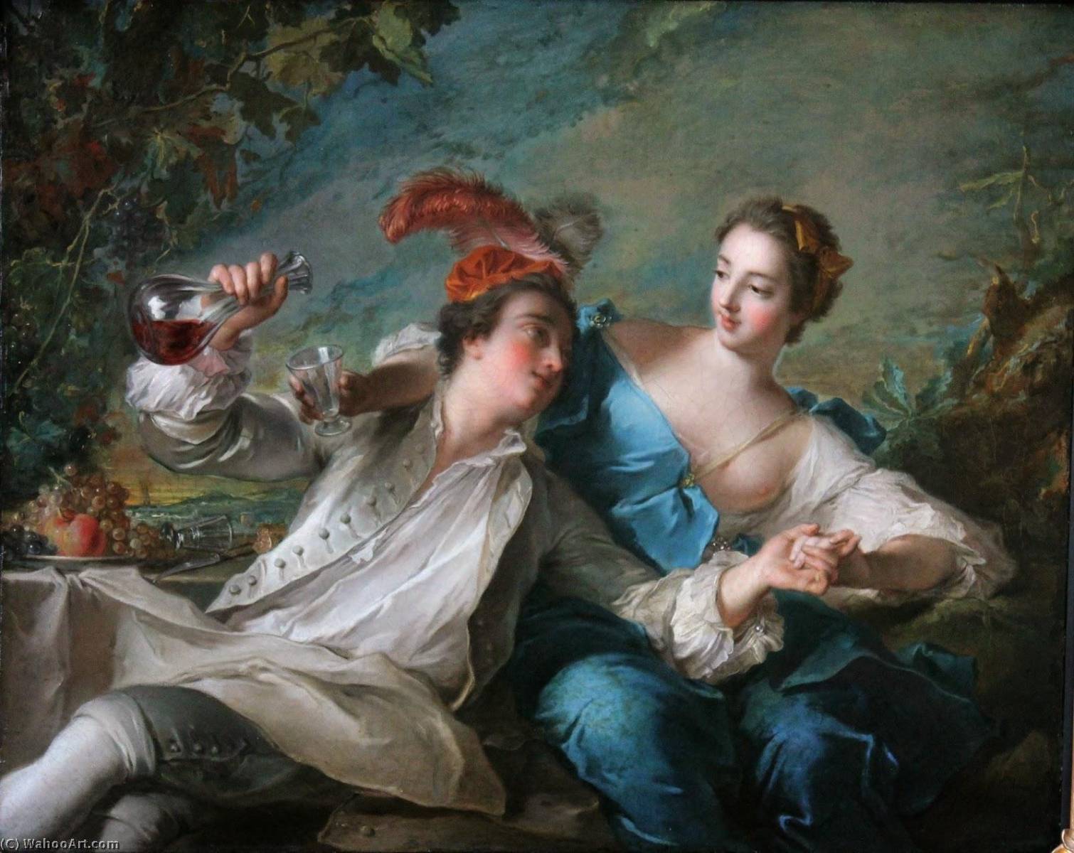 Buy Museum Art Reproductions The Lovers, 1744 by Marc Nattier (1685-1766, France) | ArtsDot.com
