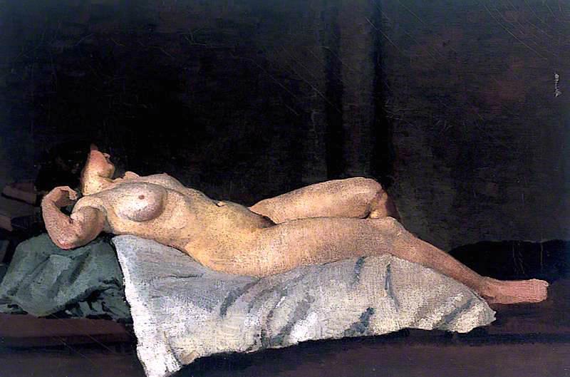 Order Oil Painting Replica Female Figure Lying on Her Back, 1912 by Dora De Houghton Carrington (1893-1932, United Kingdom) | ArtsDot.com