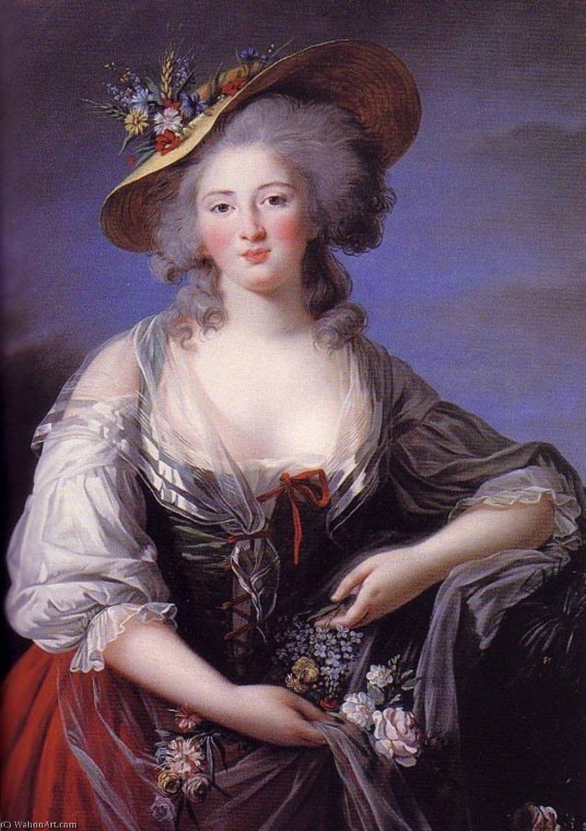 Order Paintings Reproductions Elisabeth Philippine Marie Helene of France, 1782 by Elisabeth-Louise Vigée-Lebrun | ArtsDot.com
