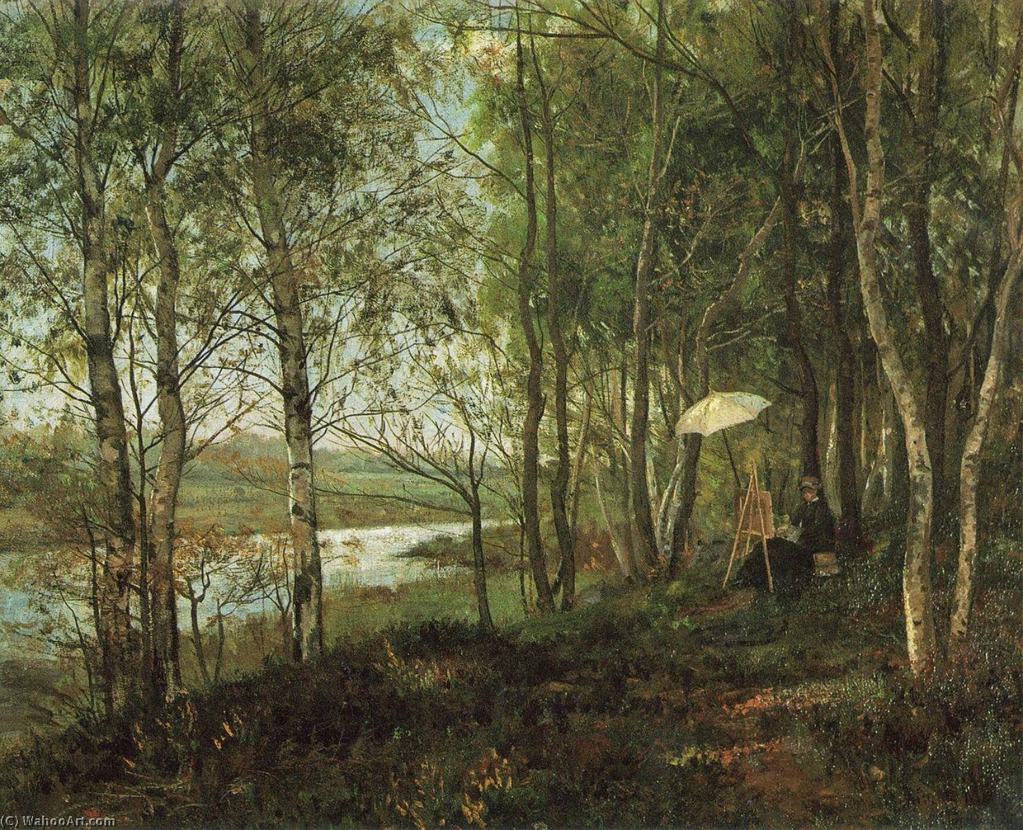 Order Paintings Reproductions Landscape in Cernay la Ville, 1887 by Harriet Backer (1845-1932, Norway) | ArtsDot.com