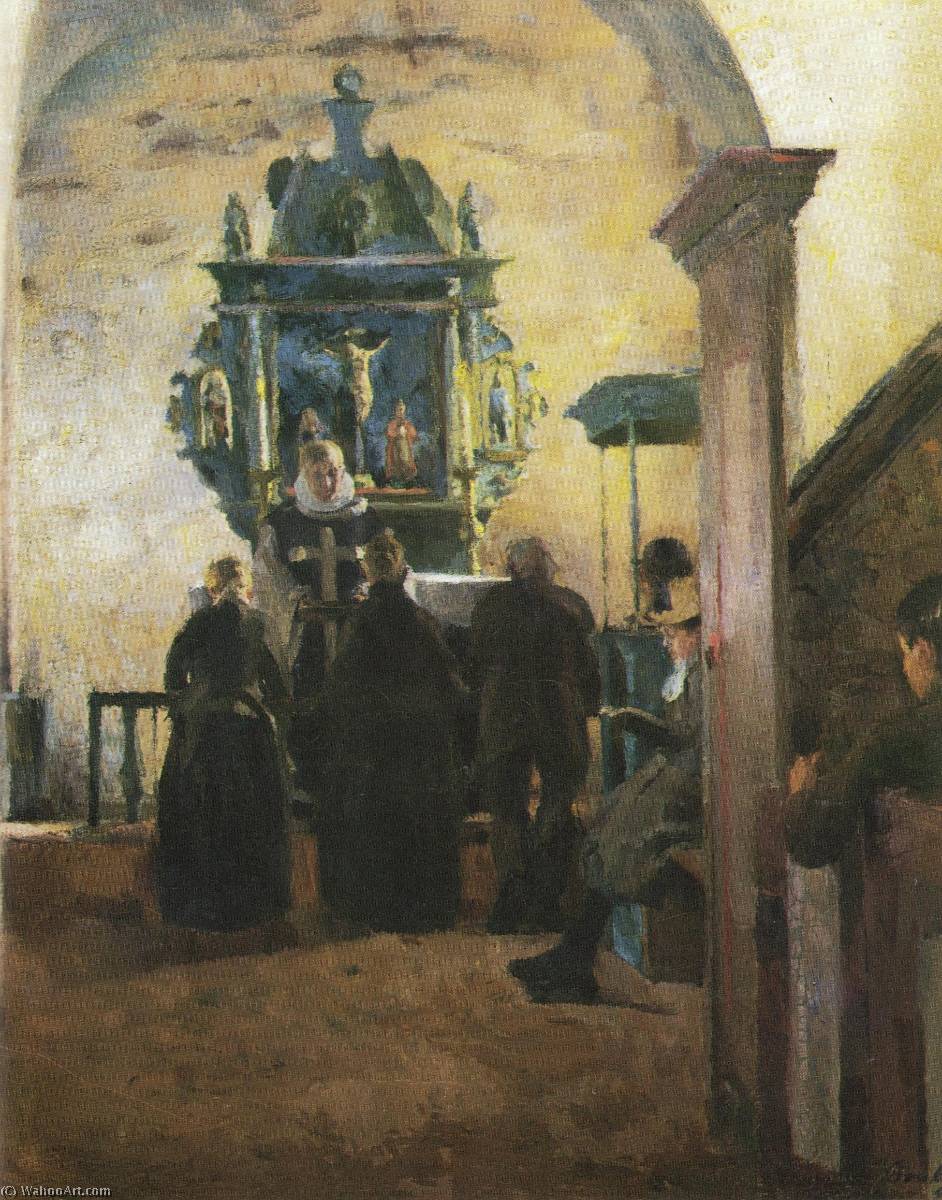 Buy Museum Art Reproductions Alteret i Tanum kirke, 1891 by Harriet Backer (1845-1932, Norway) | ArtsDot.com