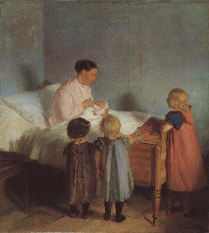 Buy Museum Art Reproductions Lillebror English Little Brother, 1905 by Anna Kirstine Ancher (1859-1935, Denmark) | ArtsDot.com
