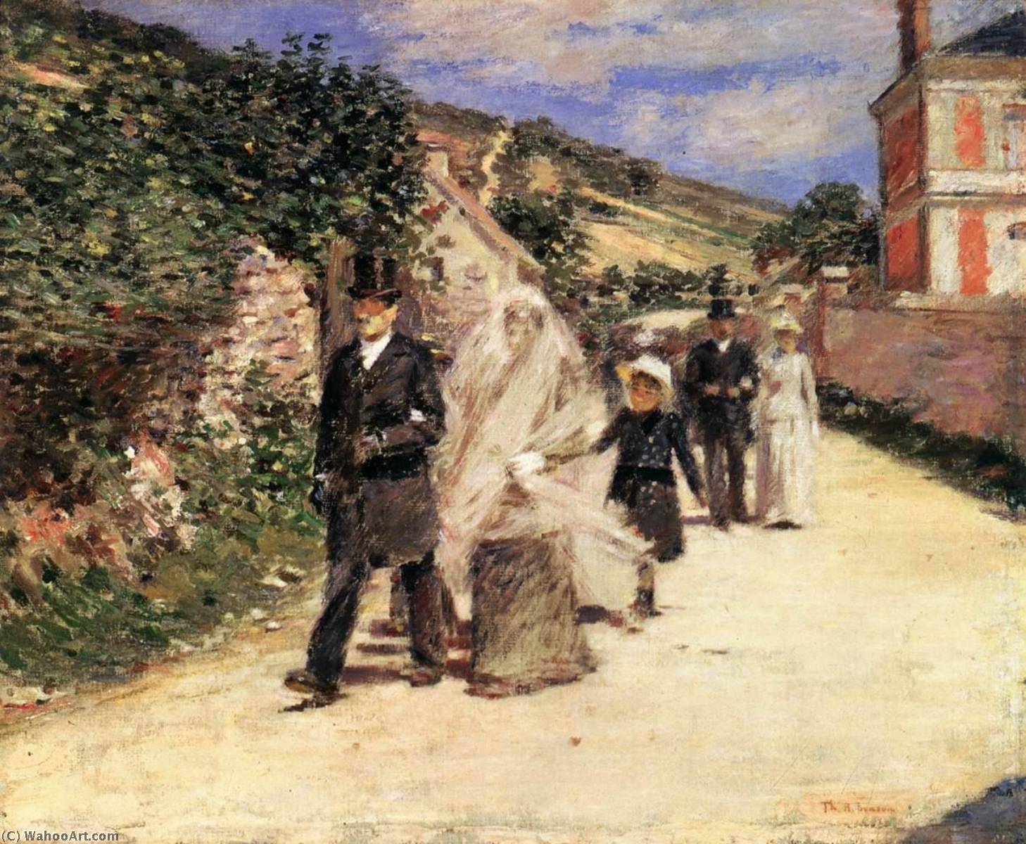 Order Oil Painting Replica The Wedding March, 1892 by Theodore Robinson (1852-1896, United States) | ArtsDot.com