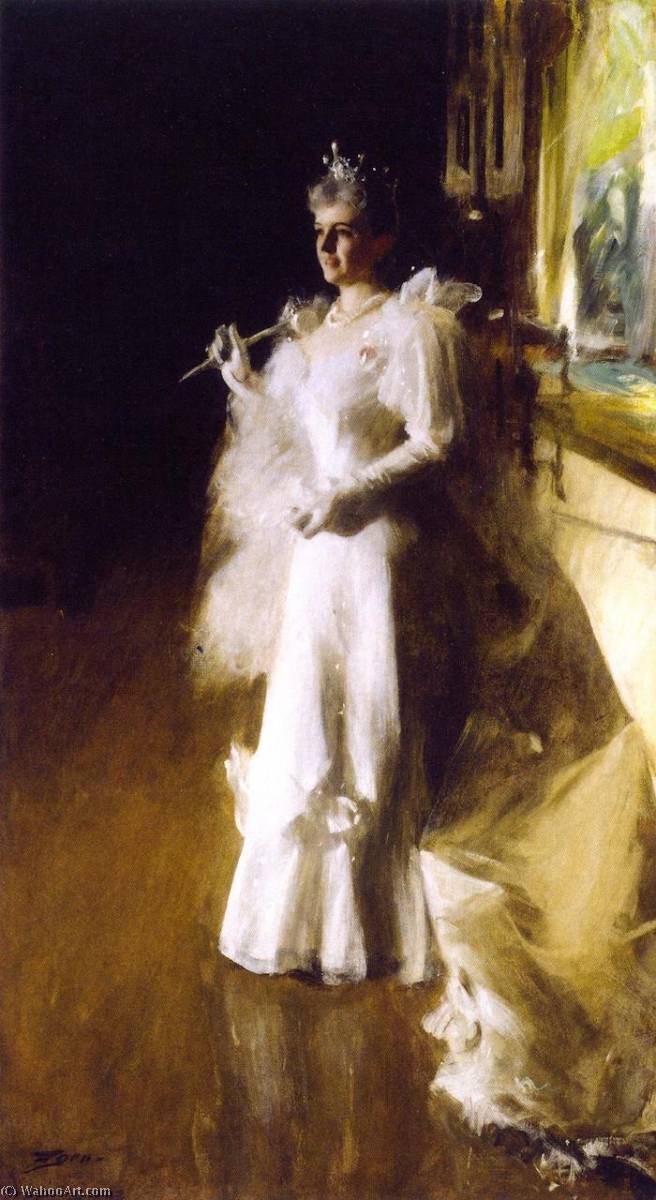 Buy Museum Art Reproductions Mrs. Potter Palmer, 1893 by Anders Leonard Zorn (1860-1920, Sweden) | ArtsDot.com