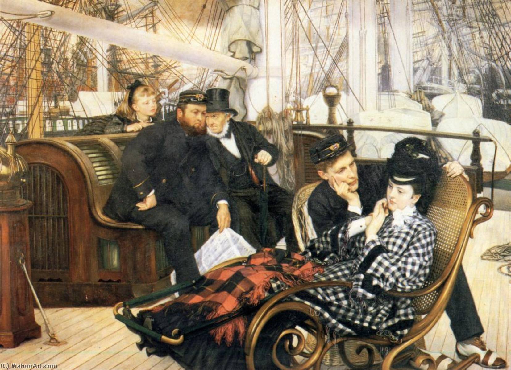 Order Artwork Replica The Last Evening, 1873 by James Jacques Joseph Tissot (1836-1902, France) | ArtsDot.com