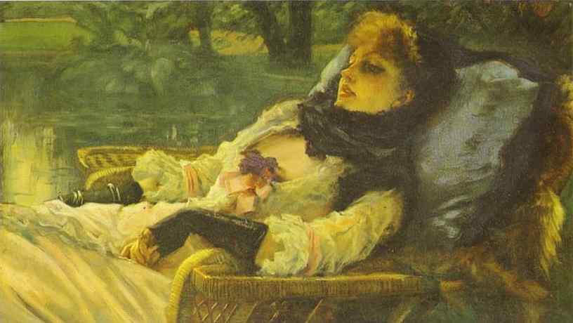 Buy Museum Art Reproductions English The Dreamer (Summer Evening), 1871 by James Jacques Joseph Tissot (1836-1902, France) | ArtsDot.com