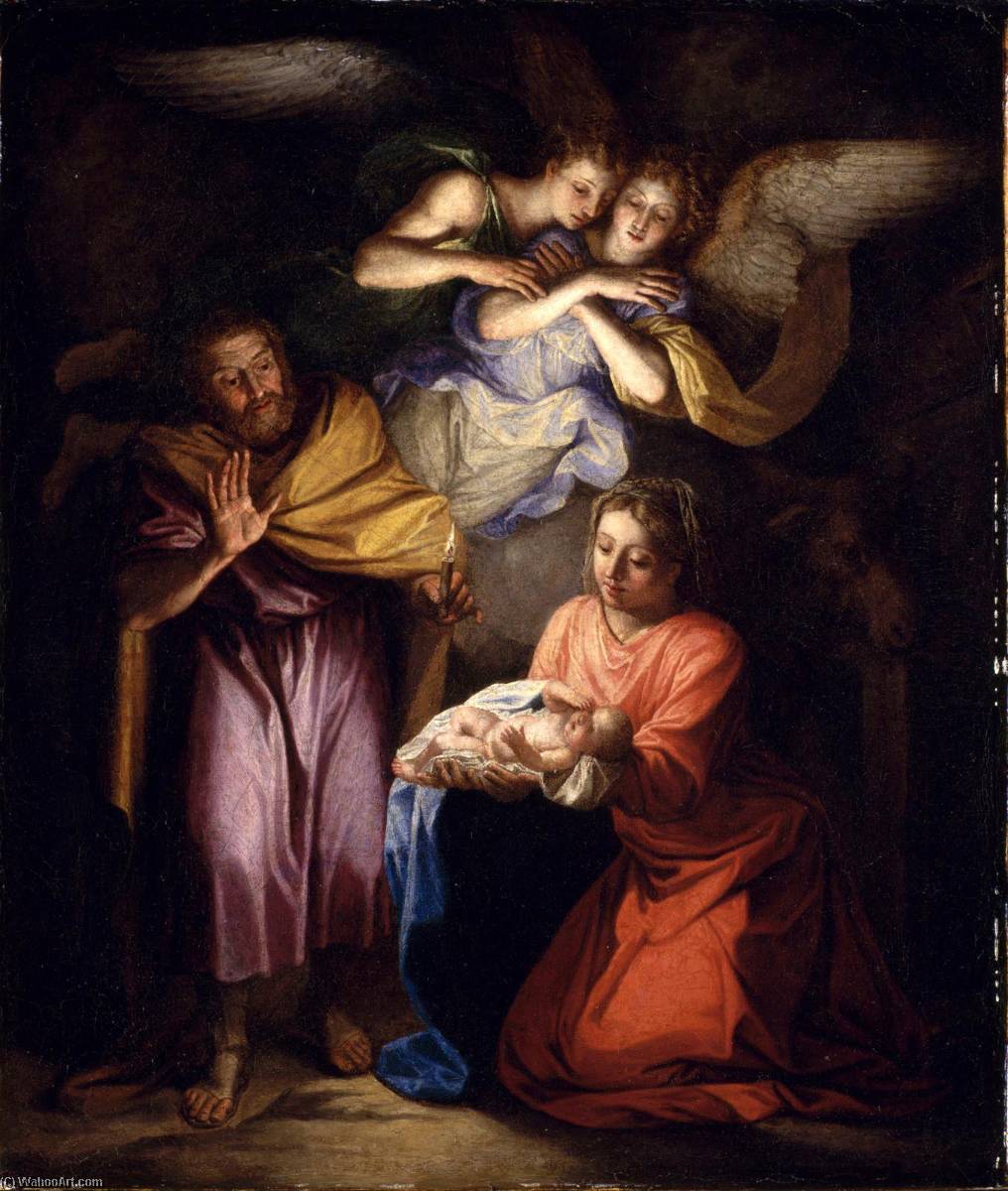 Buy Museum Art Reproductions The Nativity (study) by Noel Nicolas Coypel (1628-1707, France) | ArtsDot.com