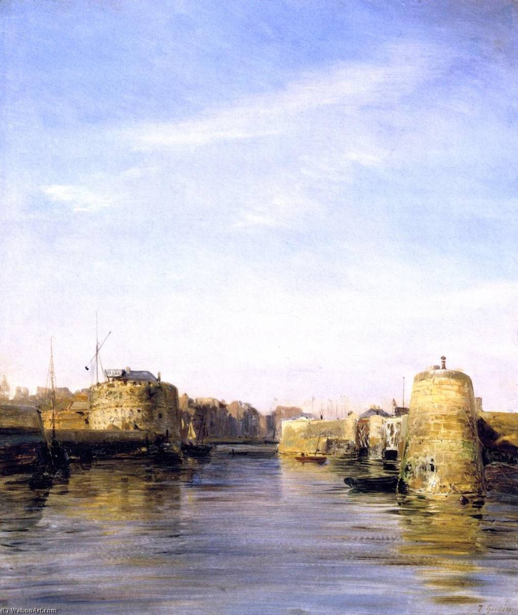 Achat Réplique De Peinture Entrée au port du Havre de Jean Antoine Théodore De Gudin (1802-1880, France) | ArtsDot.com
