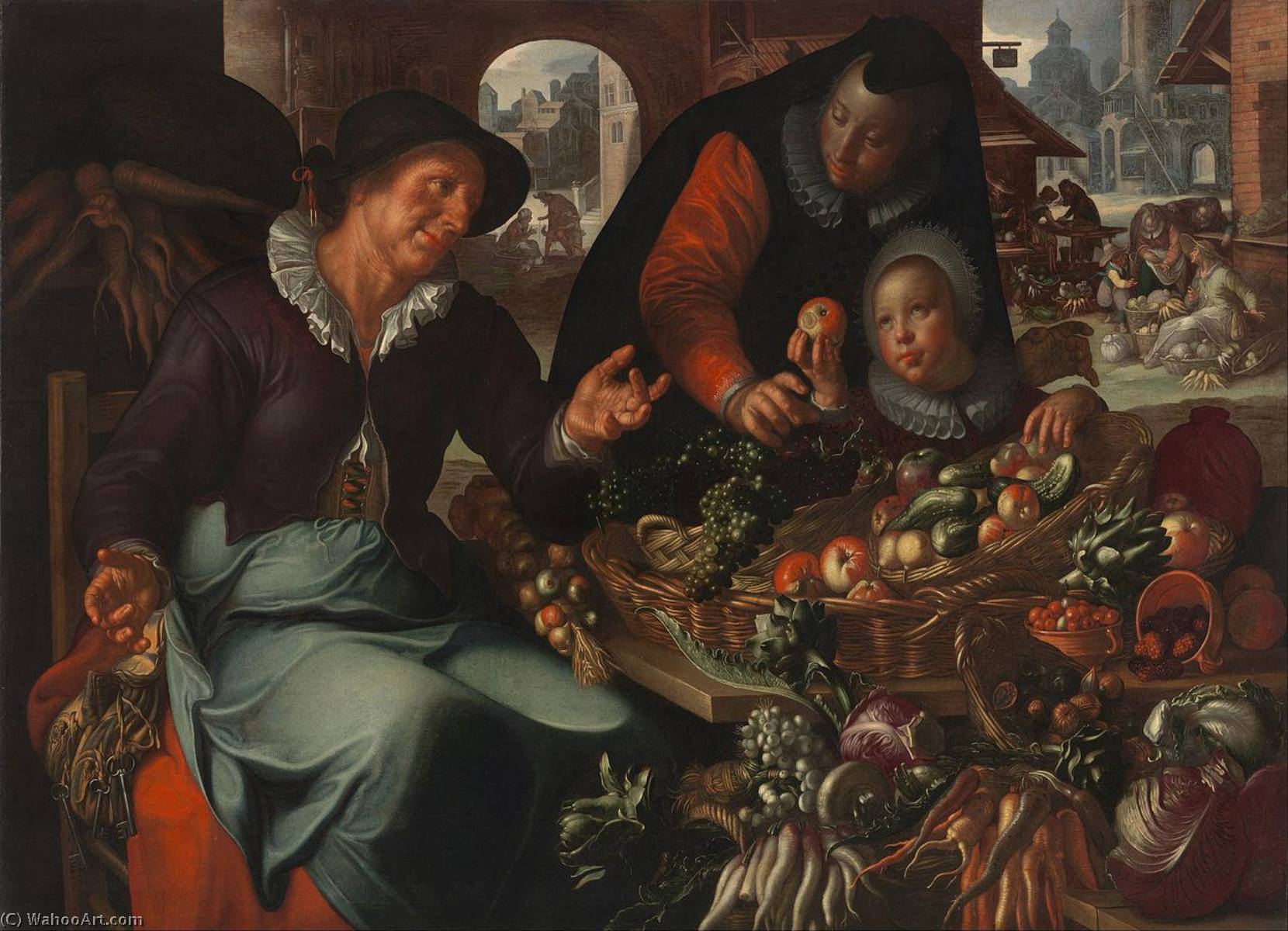 Order Artwork Replica The Fruit and Vegetable Seller, 1618 by Joachim Antonisz Wtewael | ArtsDot.com